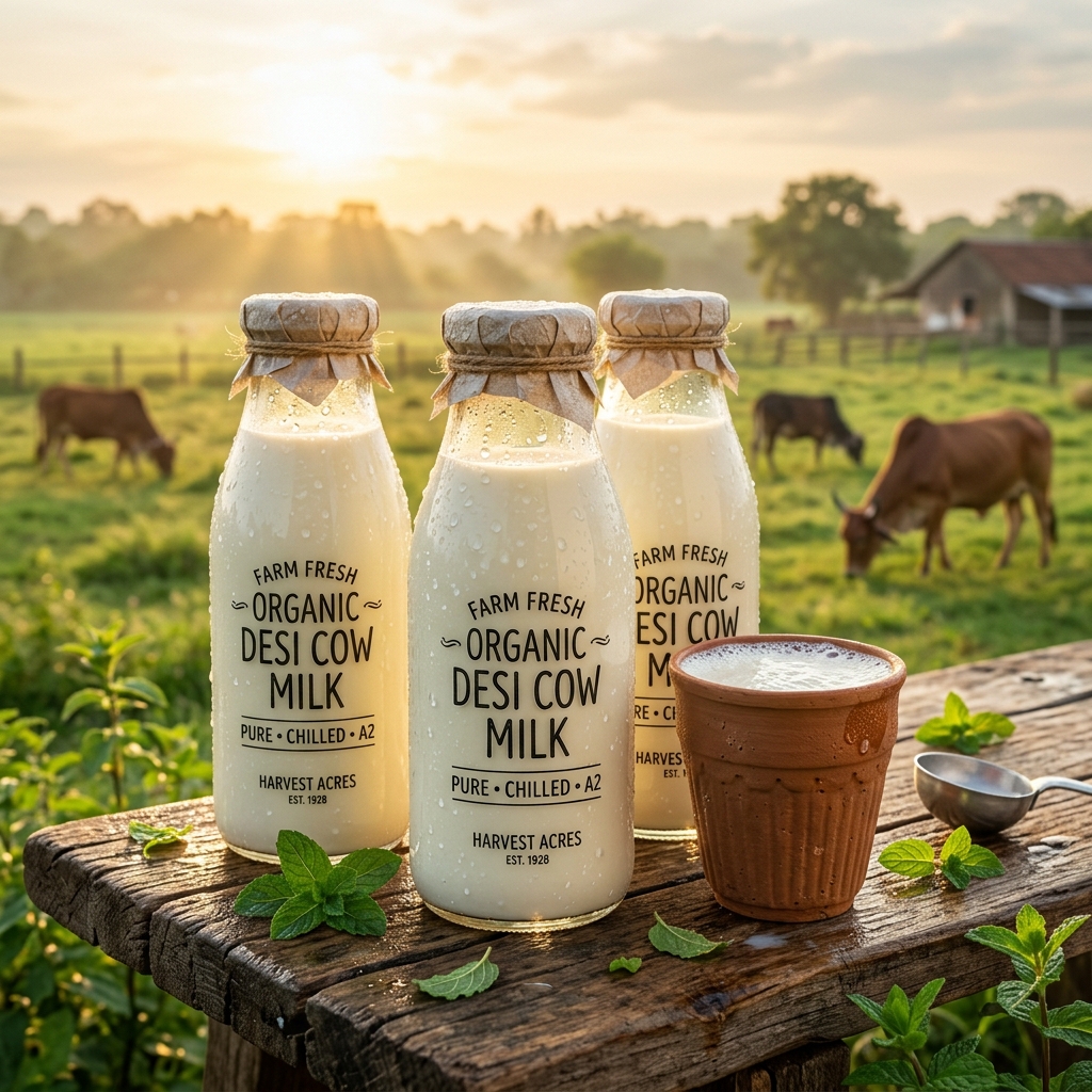 Farm Fresh Raw A2 Gir Cow Milk